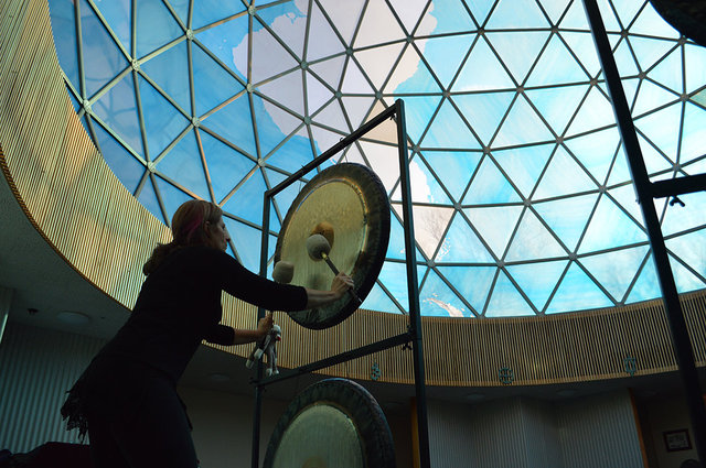 Sound Meditation program in the Fuller Dome