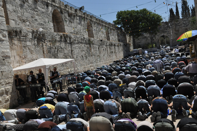 Vieille ville de Jérusalem, dernier vendredi du ramadan