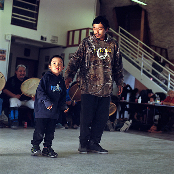 Michael and his son dancing their family dance, May 2017