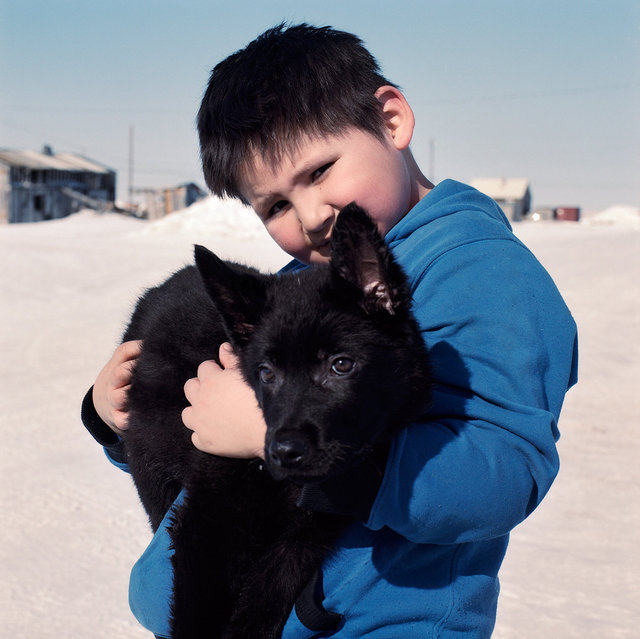 Vaughn showing his puppy, 2017