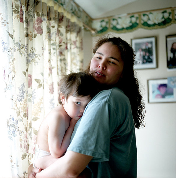 Dana and her son Aqquilluk, May 2009