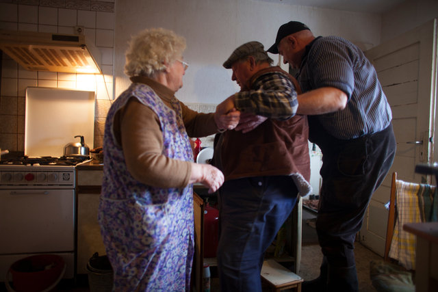 The farming couple Helmut and Hertha in Froeßnitz, Germany, live like they are in another time.
