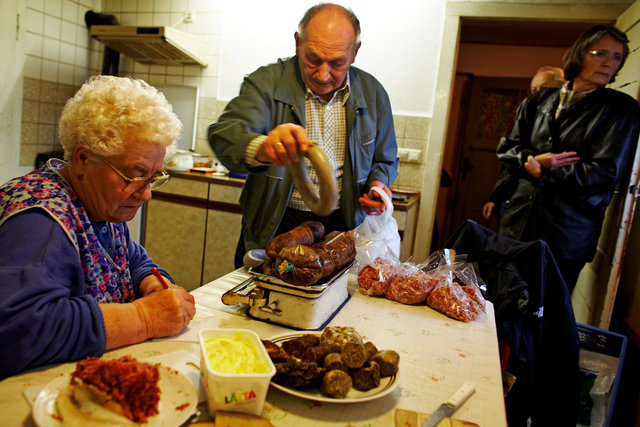 The farming couple Helmut and Hertha in Froeßnitz, Germany, live like they are in another time.