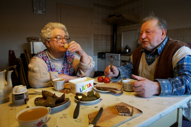 The farming couple Helmut and Hertha in Froeßnitz, Germany, live like they are in another time.