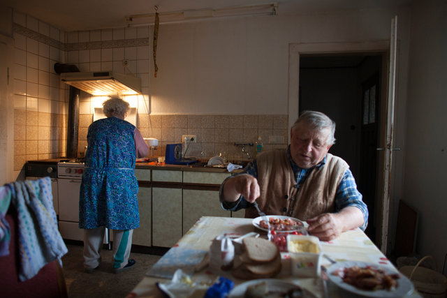 The farming couple Helmut and Hertha in Froeßnitz, Germany, live like they are in another time.