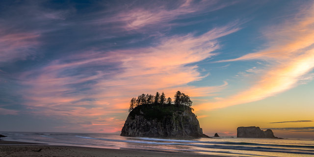 Dusk at Second Beach
