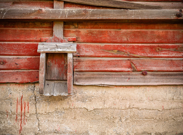 Red barn detail