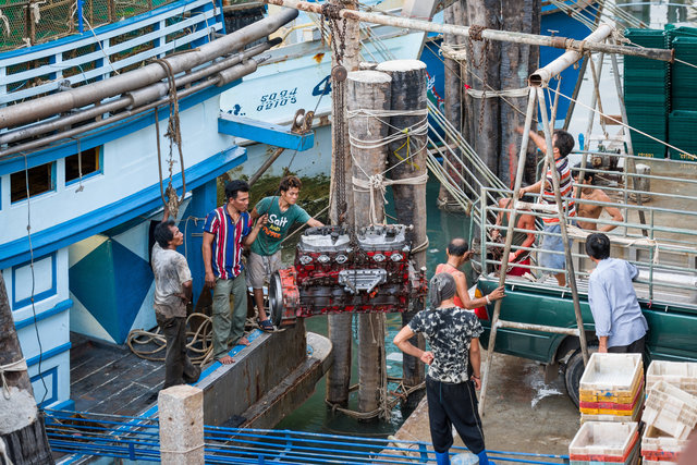 Port of Pak Nam Pran, Thailand