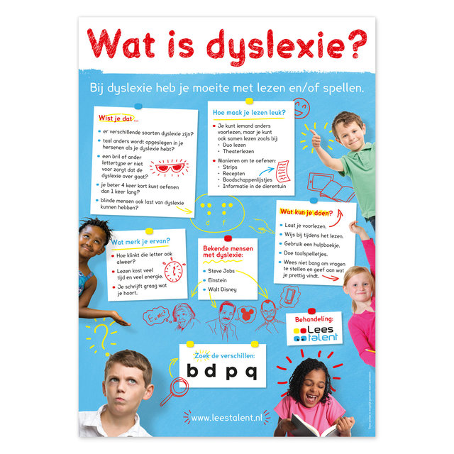 Poster Wat is dyslexie? | diversen