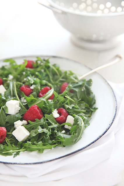 Raspberry, Rocket & Feta Salad