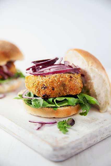 Carrot & Chickpea Burger