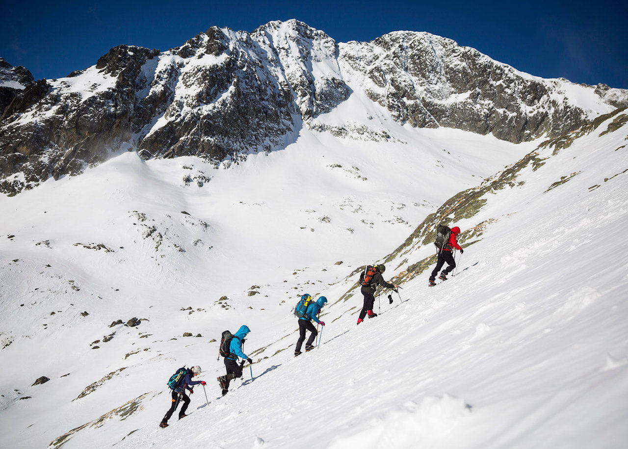 Mountaineers in training