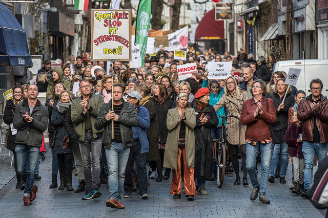 Stakend onderwijspersoneel op landelijke actiedag, Breda, 2019