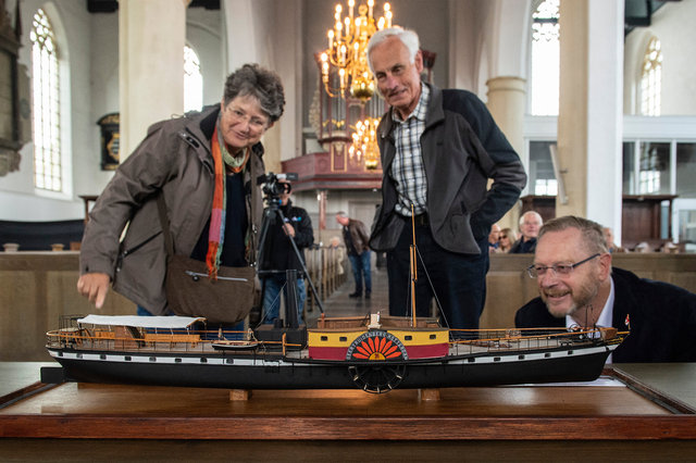 Onthulling modelboot ‘de stad Geertruidenberg’, Geertruidenberg, 2021