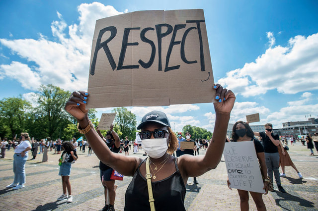 Anti-racisme demonstratie Chasséveld Breda, 2020