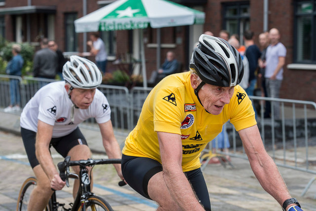 Oud-profrenners Peter Winnen en Joop Zoetemelk, Etten-Leur, 2019