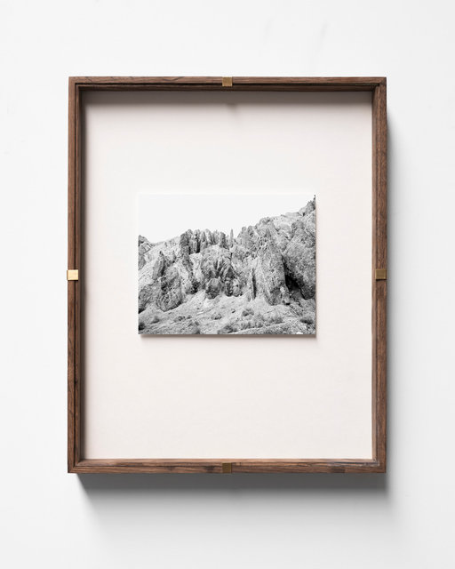 Rock Formation, 2019, Archival Pigment Print, 15 x 12 cm in 33 x 27 cm frame with brass clips