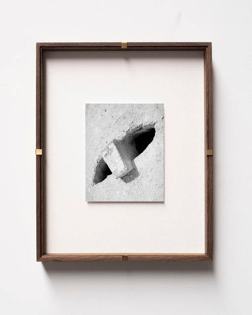 Sand Eyes, 2019, Archival Pigment Print, 15 x 12 cm in 33 x 27 cm frame with brass clips