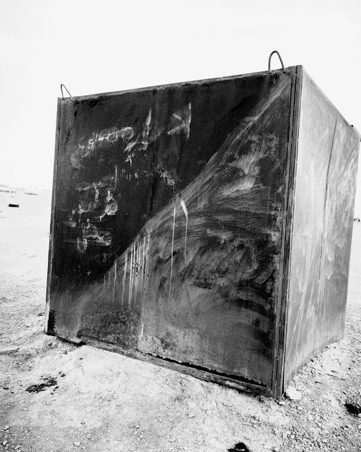 Black Square, 2019, Archival Pigment Print, 15 x 12 cm in 33 x 27 cm frame with brass clips