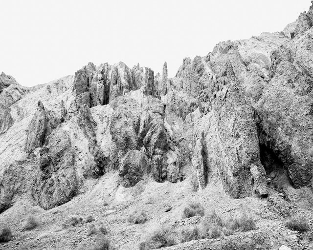 Rock Formation, 2019, Archival Pigment Print, 15 x 12 cm in 33 x 27 cm frame with brass clips