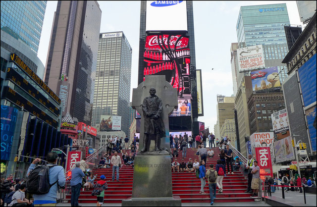 Father Duffy, Times Square, 2013