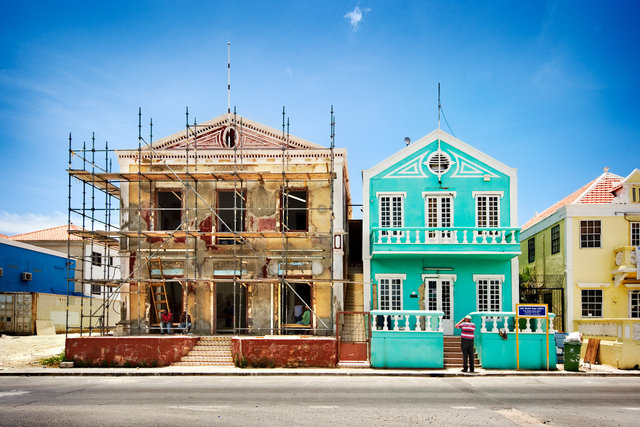 Willemstad, Curacao for book: 25 years stichting Forum voor Stedelijke Vernieuwing