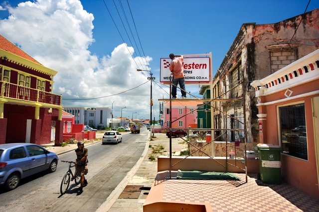 Willemstad, Curacao for book: 25 years stichting Forum voor Stedelijke Vernieuwing