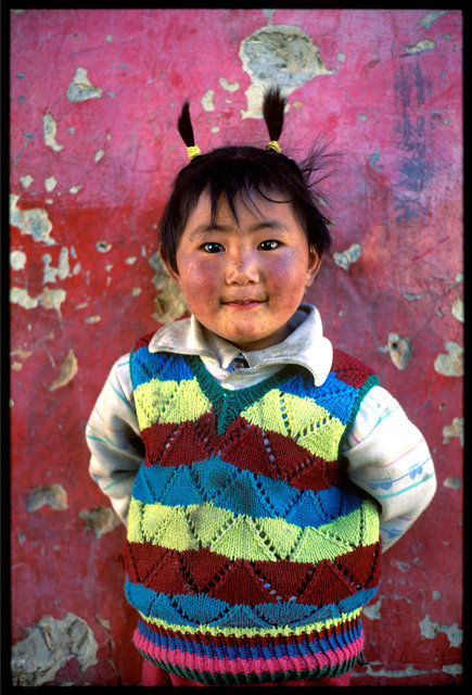 Little girl in Gyantze, Tibet