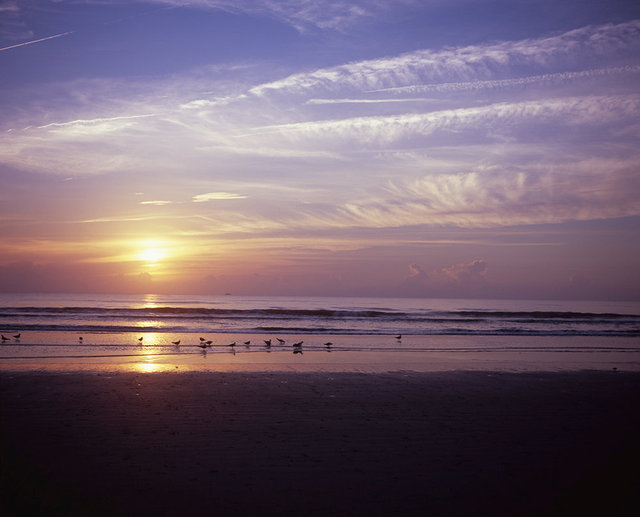 Sunrise over Dungeness Beach