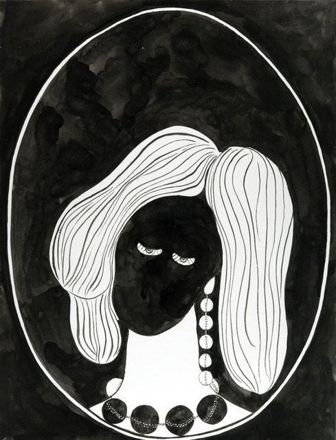 Model With Necklace and Matching Earrings