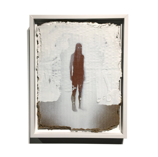Mental Ghost - acrylic on cardboard - 12 x 10 inches (framed) - SOLD