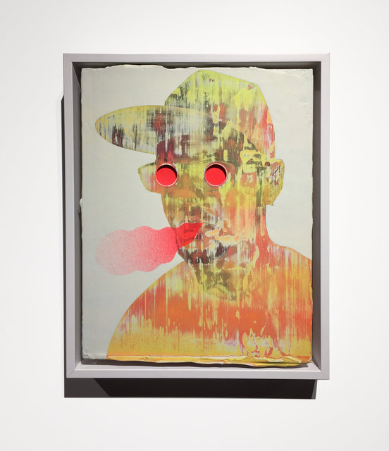Portrait Of The Artist In The Fourth Dimension - acrylic on panel (framed) - 15 x 12 inches - SOLD