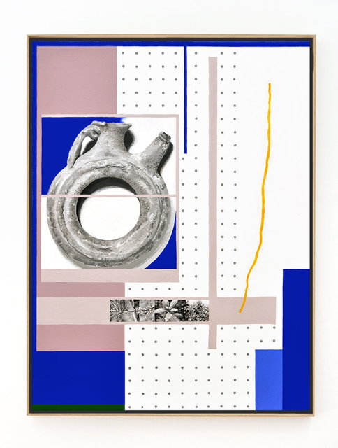 Ourobouros bob ross, 2019, 57 x 43 cm, acrylic and flashe on canvas web framed web.jpg