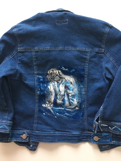 Jeans Jacket - Girl under Light