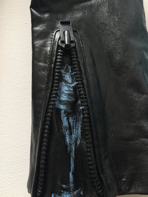 Leather Fashion Jacket - Right Sleeve Detail
