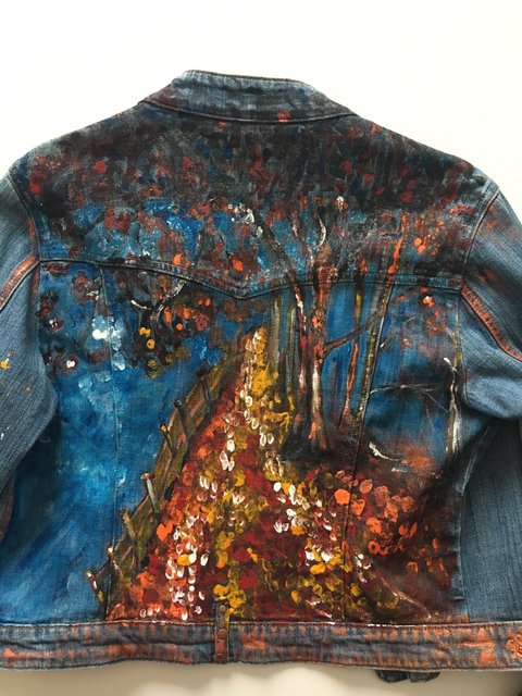 Jeans Jacket - Back Side - Autumn