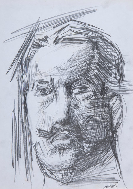 Gheorghe Petrascu's Self Portrait Study