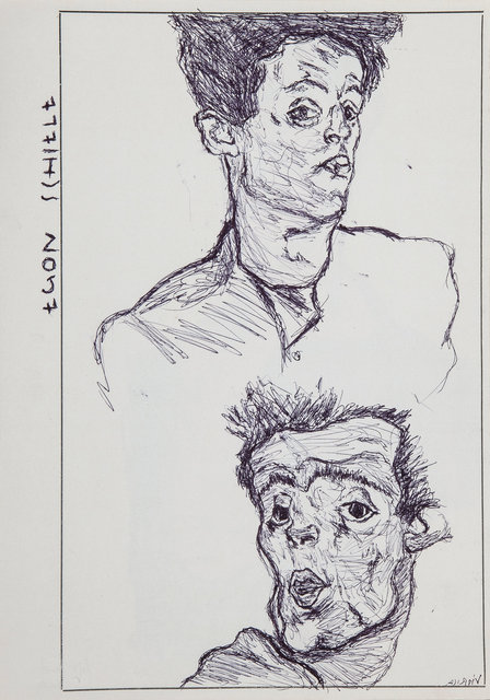 Schiele (Study 2) - Left Hand Made