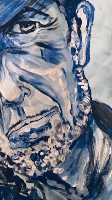 L Cohen Tribute - Leather Jacket - Detail