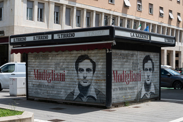 Modigiani am Kiosk