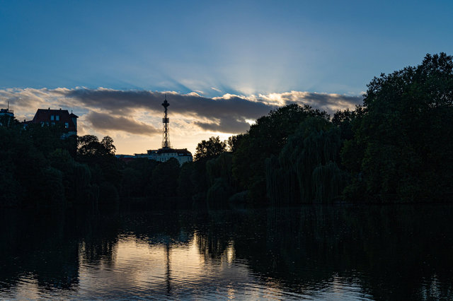 Es ward abend am Lietzensee.