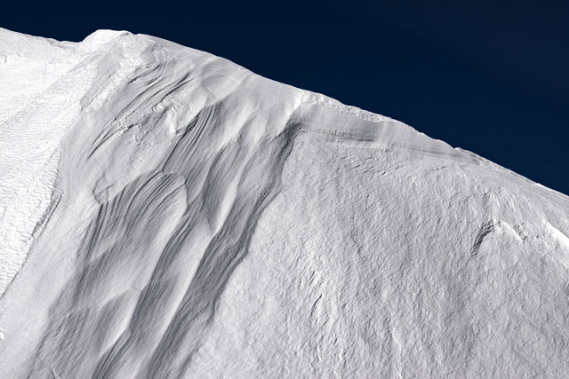 Detailansicht. Schnee.