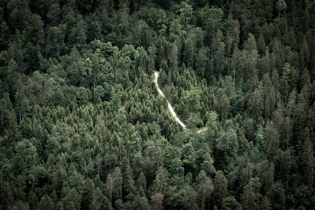So klein, sieht das aus, wenn man mal oben steht.