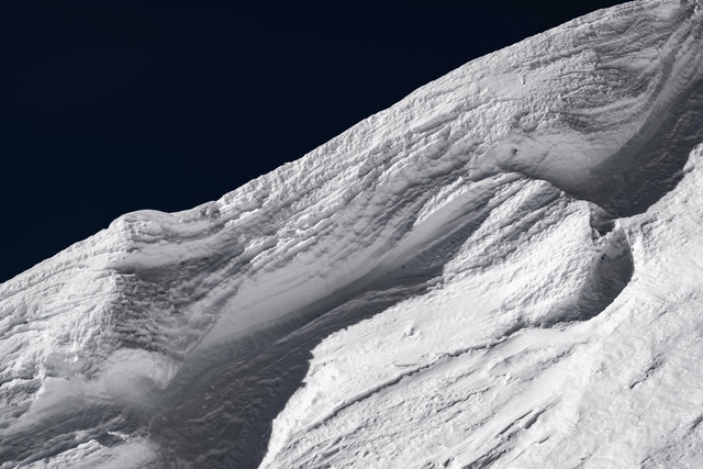 Detailansicht. Schnee.