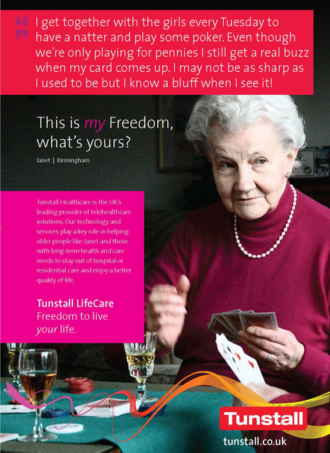 Tunstall Healthcare advertising campaign