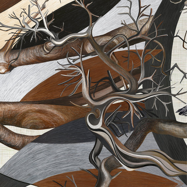 Ghost Bird 3 Mural drawing detail