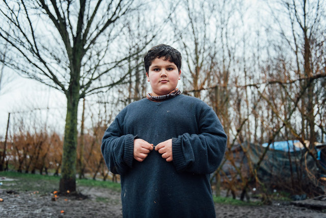 Grande-Synthe refugee camp.