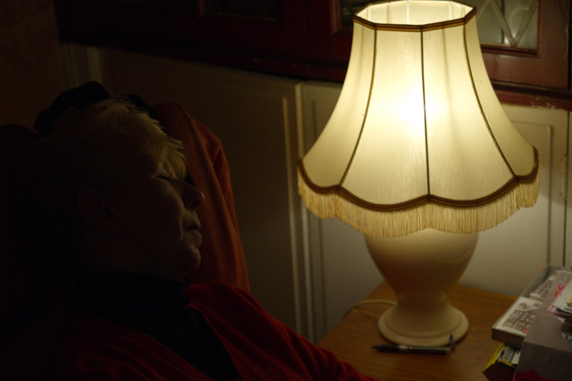 Mother sleeps.