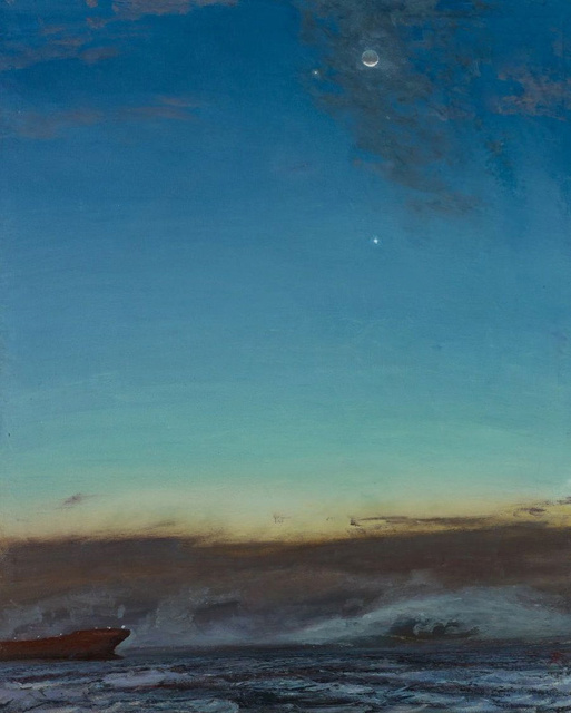 Jupiter, Venus, Moon Conjunction, 44 x 34