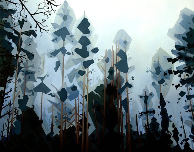 Tree Tops, 2011, oil on canvas, 48 x 60"